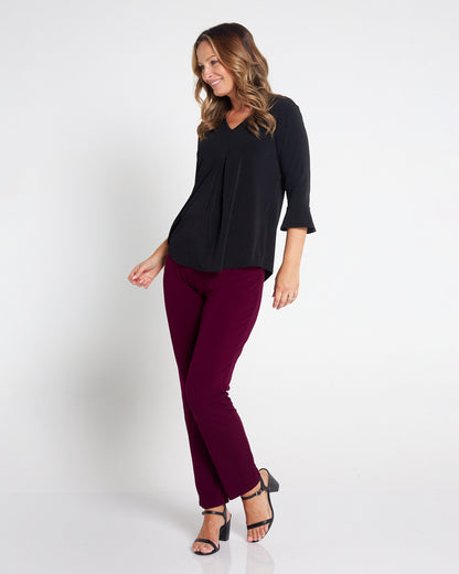 Gianna Pants - Burgundy