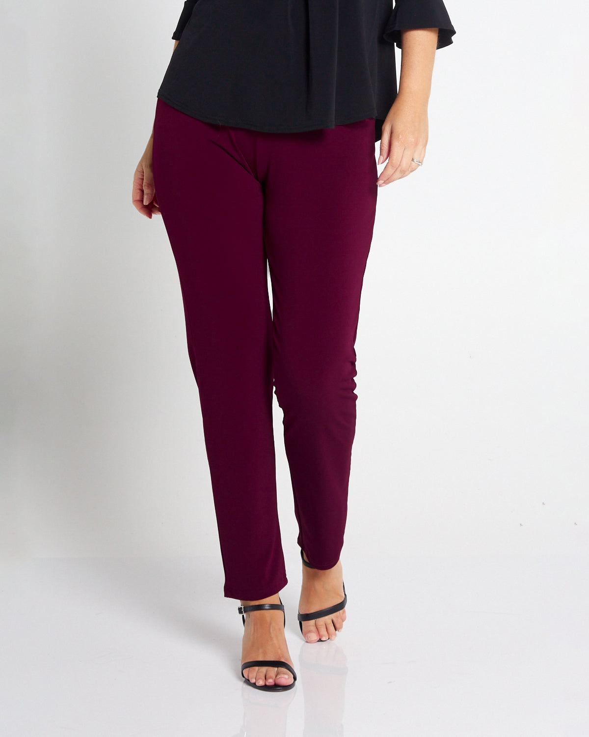 Gianna Pants - Burgundy