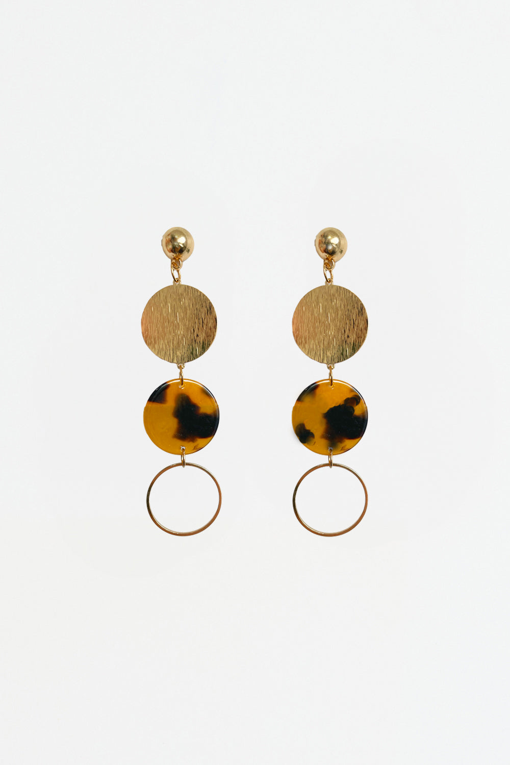 Giselle Necklace & Earring Set - Gold/Tortoiseshell