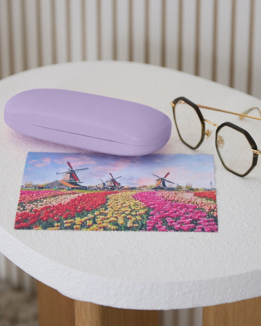Glasses Case & Cloth - Lilac/Dutch Tulips