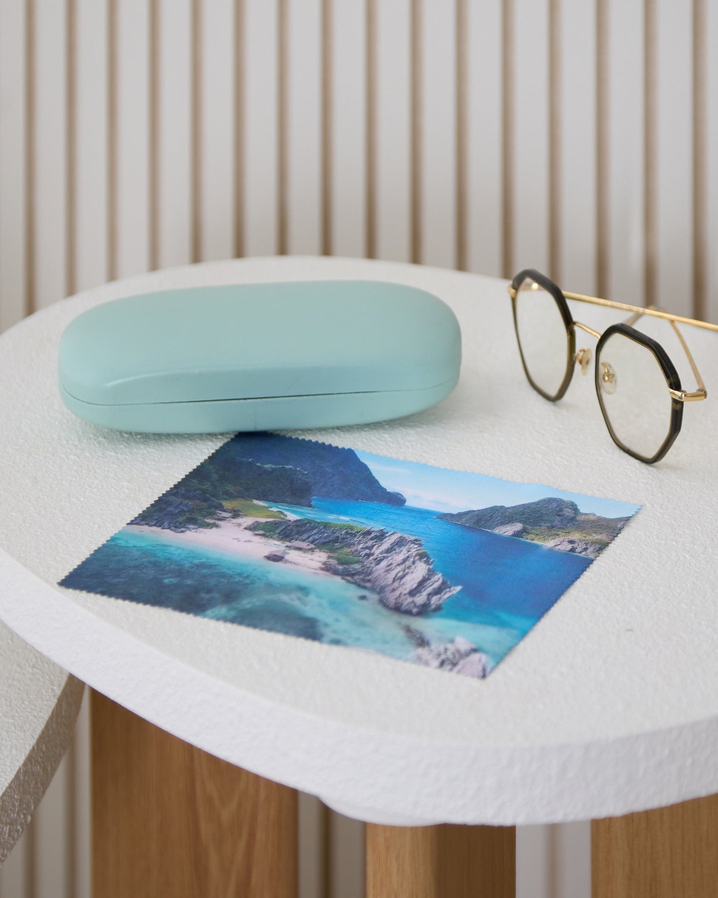 Glasses Case & Cloth - Mint/El Nido Coast