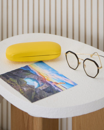 Glasses Case & Cloth - Yellow/Kelimutu Lakes