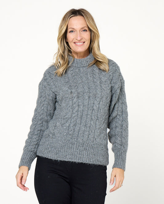 Glastonbury Knit - Charcoal