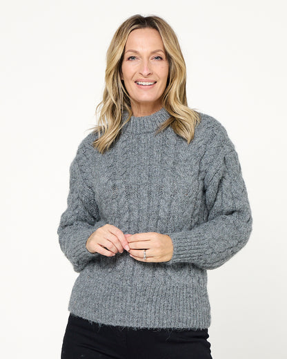 Glastonbury Knit - Charcoal