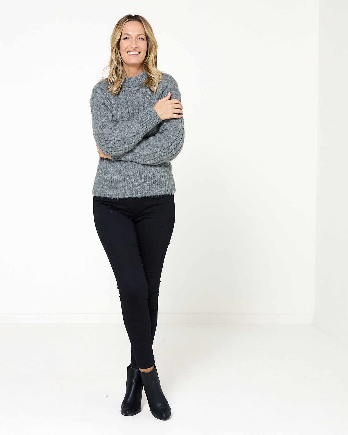 Glastonbury Knit - Charcoal