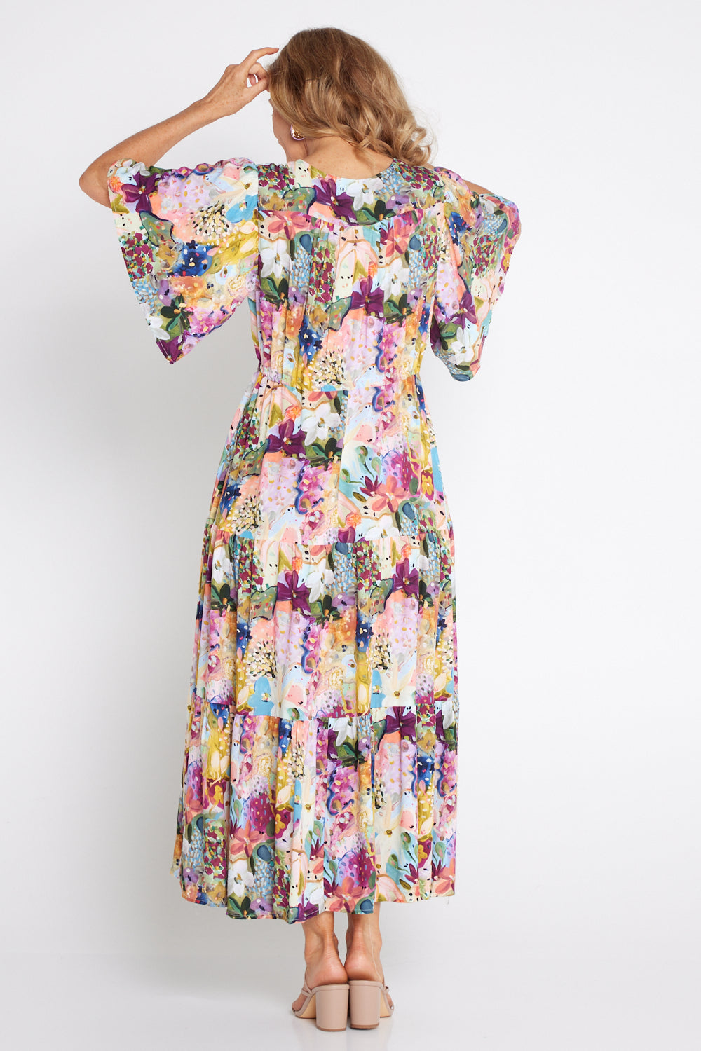 Gravity Dress - Spring Floral Painting