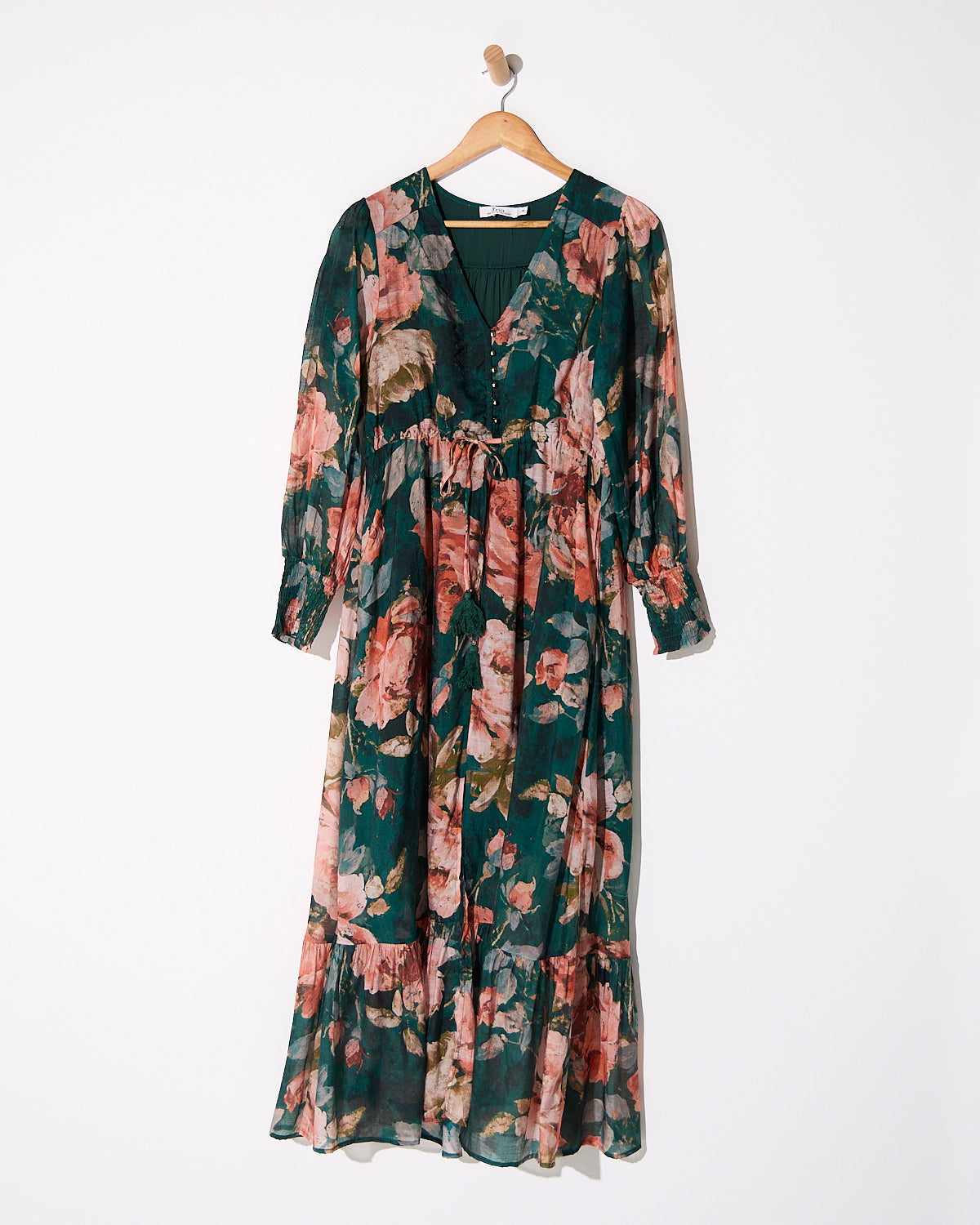 Willow Maxi Dress - Emerald Bloom