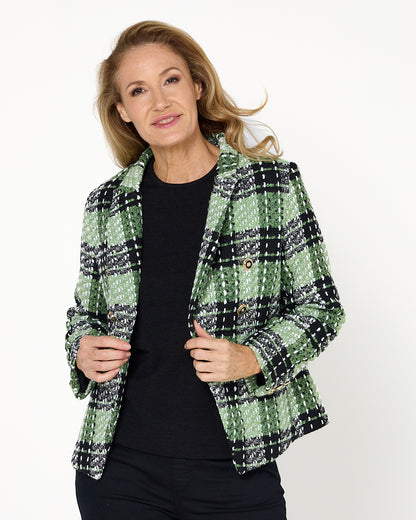 Nathalia Jacket - Green Check