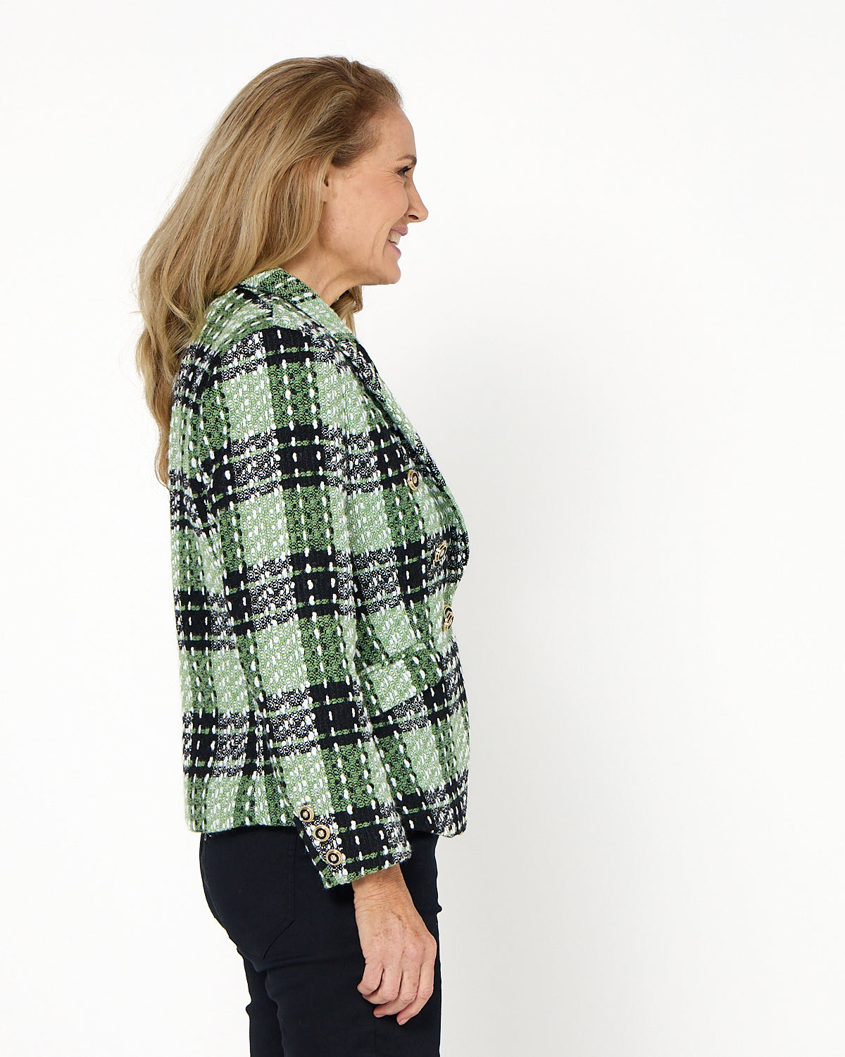 Nathalia Jacket - Green Check