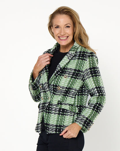 Nathalia Jacket - Green Check