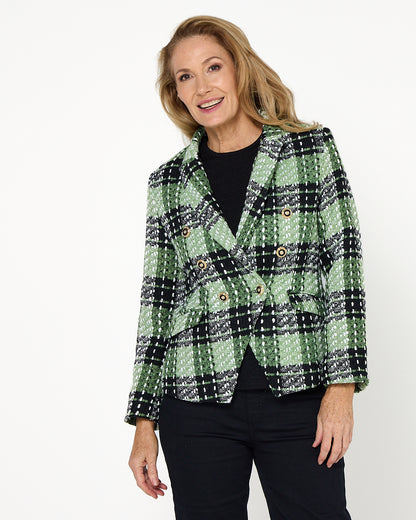 Nathalia Jacket - Green Check