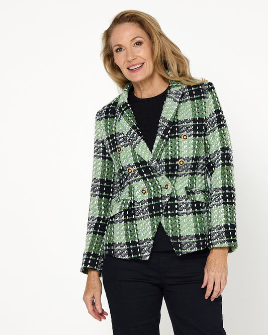 Nathalia Jacket - Green Check