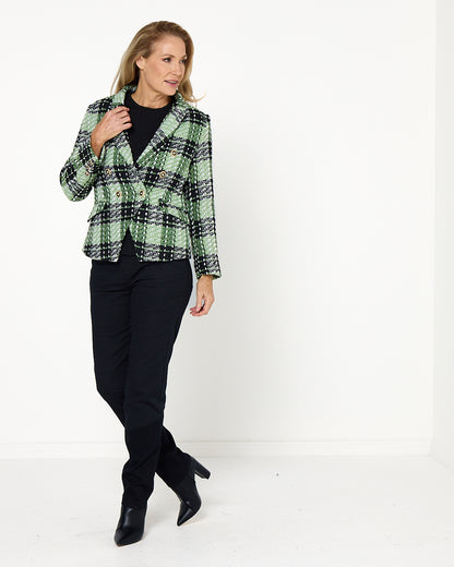 Nathalia Jacket - Green Check