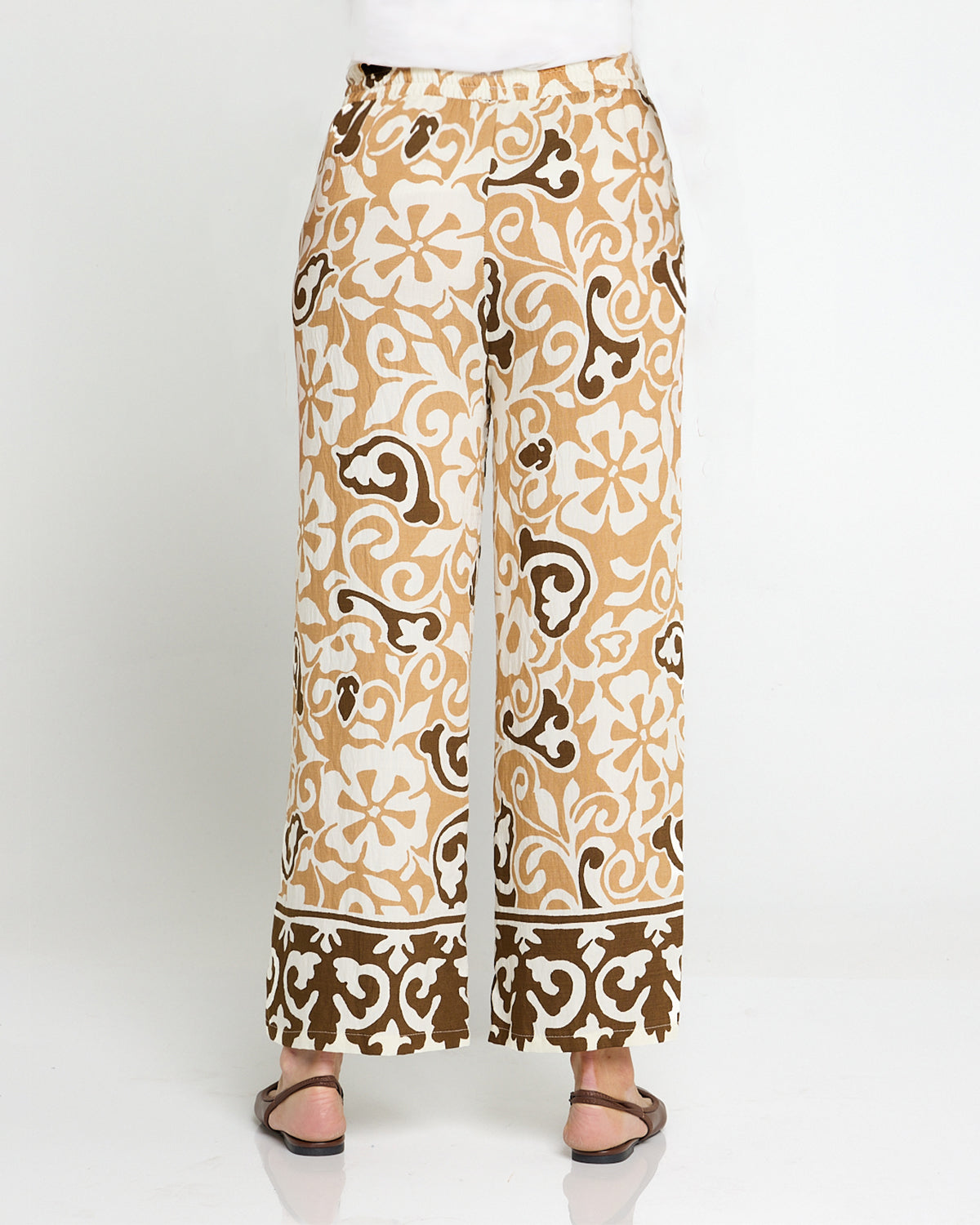 Aloha Shirt & Pants Set - Caramel Choc