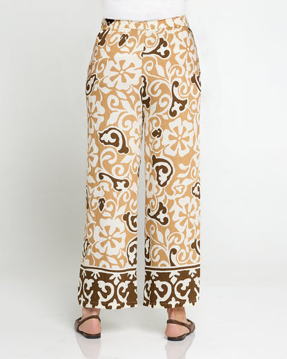 Aloha Shirt & Pants Set - Caramel Choc