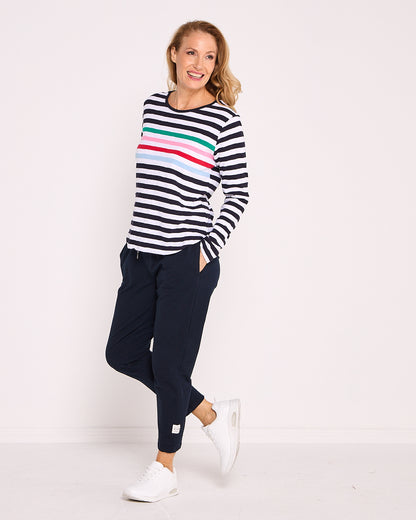 Harmony Tee - Rainbow Stripe
