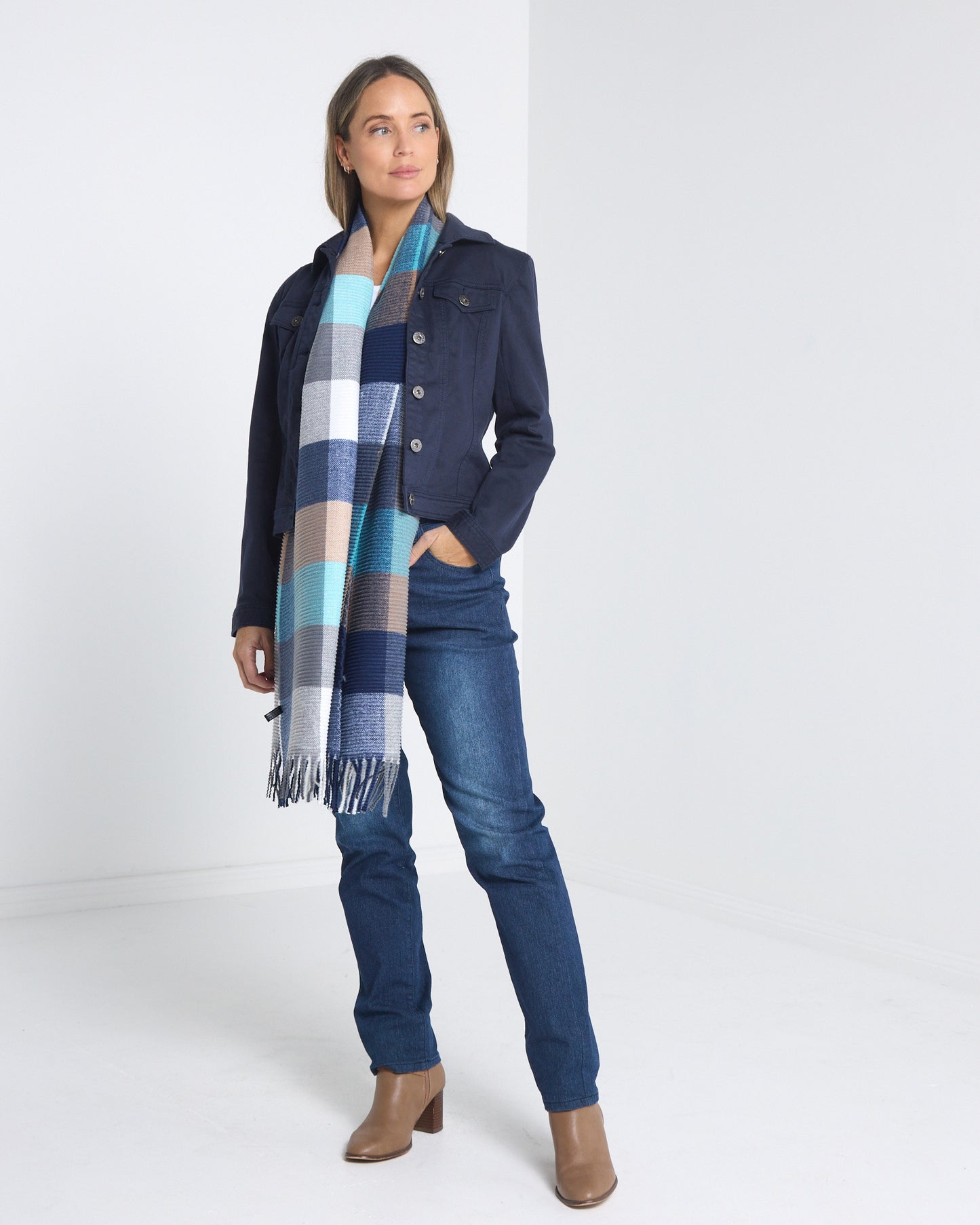 Lavenham Scarf - Ocean Breeze