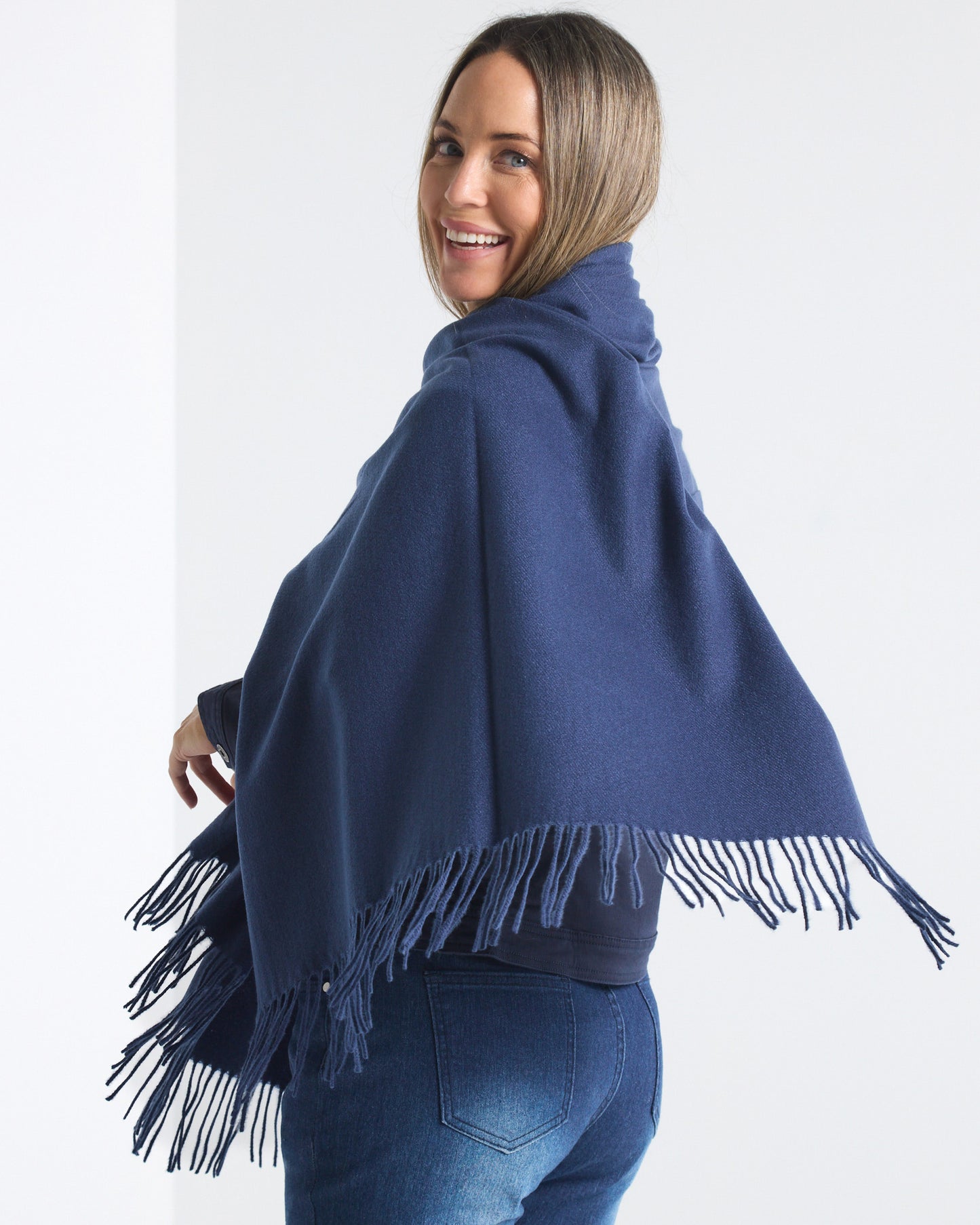 Tenby Scarf - Navy