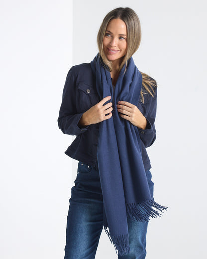 Tenby Scarf - Navy