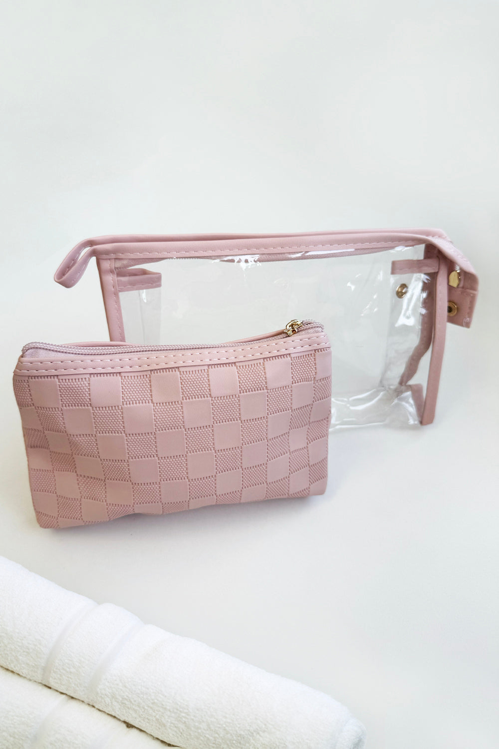 Harmony Cosmetic/Travel Cases - Pink Check