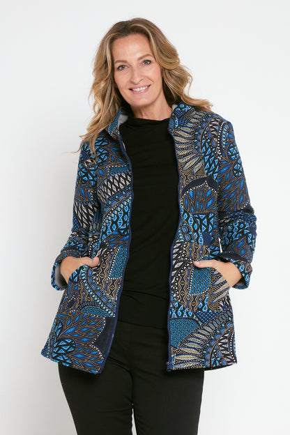 Hastings Fleece Lined Jacket - Lapis Lazuli