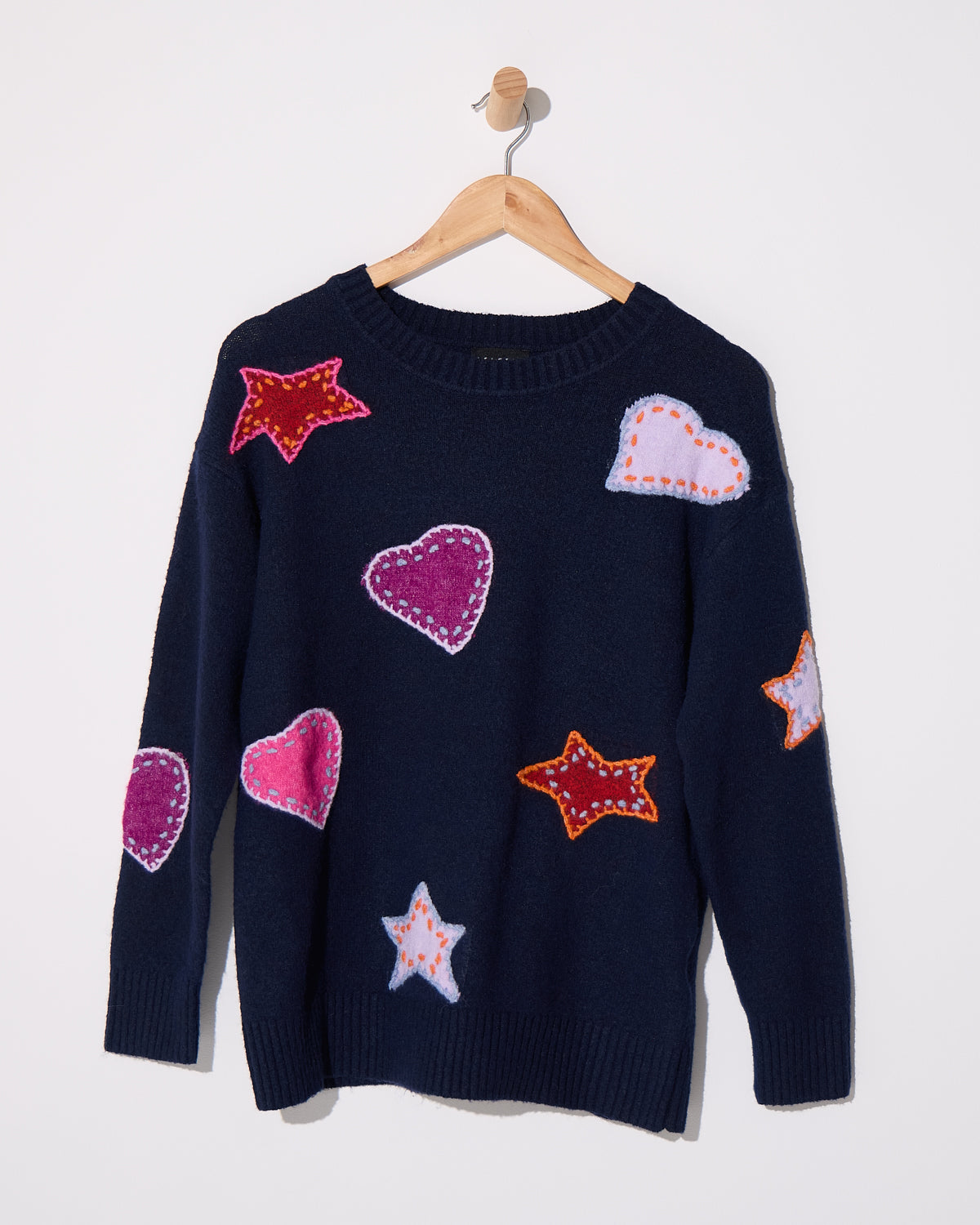 Brodie Applique Knit - Navy