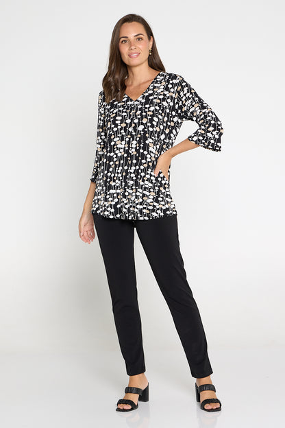 Hillbank Top - Pebble Print