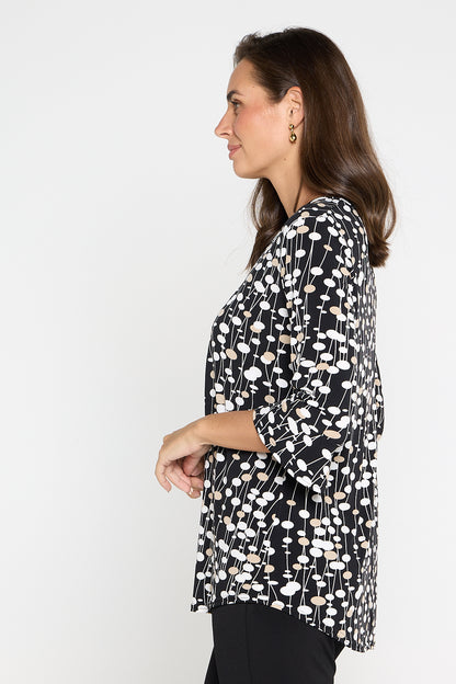 Hillbank Top - Pebble Print