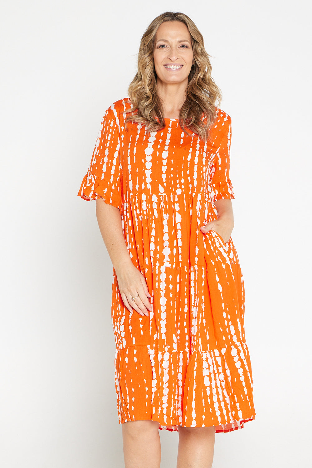 Jackson Dress - Orange Tie Dye – TULIO Fashion