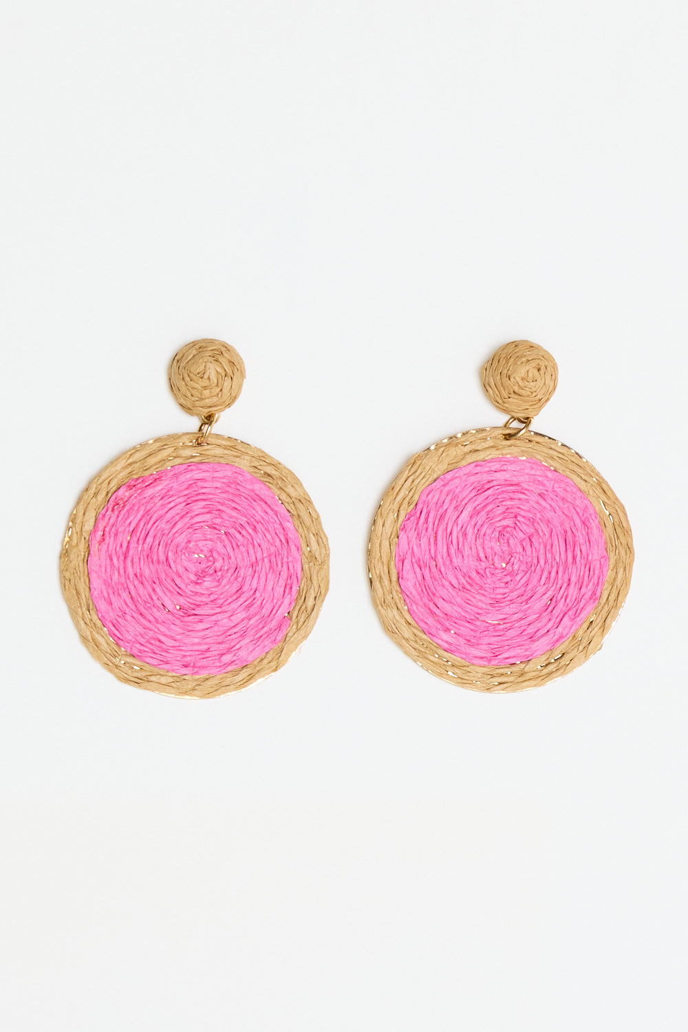 Summer Brights Raffia Earrings