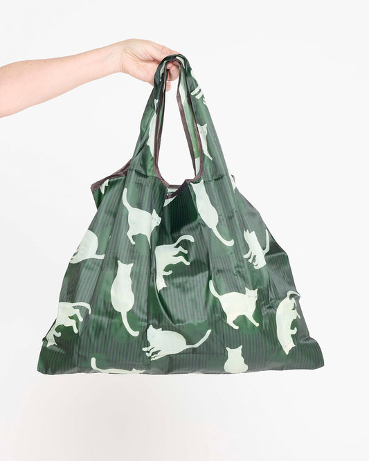 Large Reusable Shopping Bag - Forest Felines