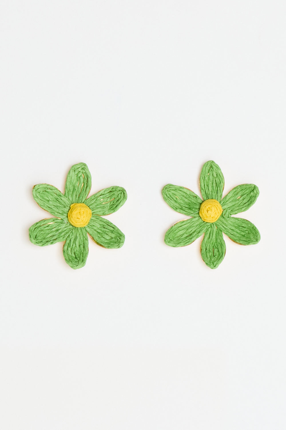 Summer Flower Earrings - Green