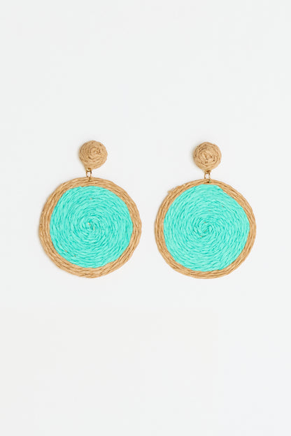 Summer Brights Raffia Earrings