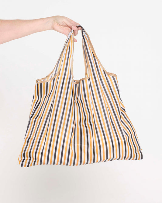 Large Reusable Shopping Bag - Structured Stripes