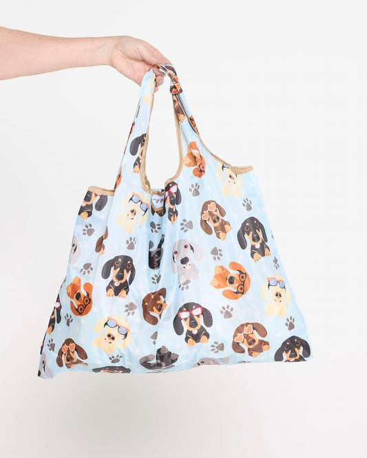 Large Reusable Shopping Bag - Hot Dogs!