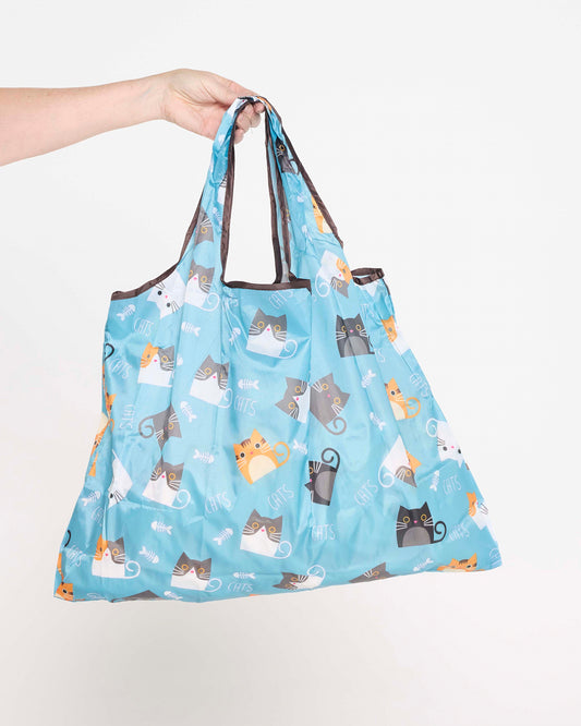 Large Reusable Shopping Bag - Whisker Wonderland