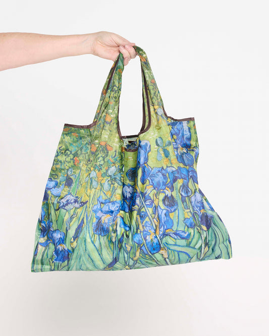 Large Reusable Shopping Bag - Blue Iris