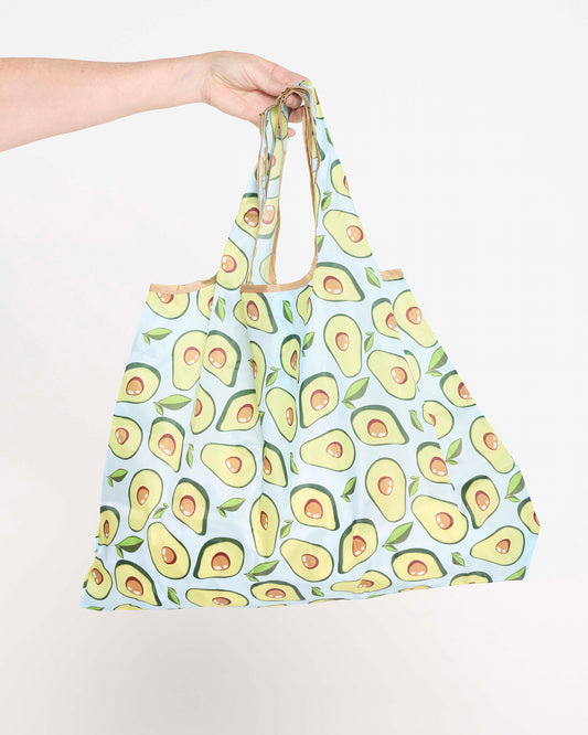Large Reusable Shopping Bag - Avocados
