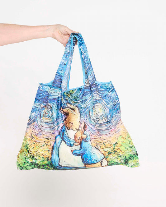 Large Reusable Shopping Bag - Bunny Love