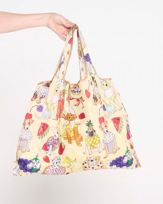 Large Reusable Shopping Bag - Puppy Party
