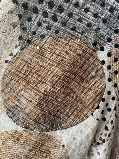 Elara Dress - Mocha Luxe Spot Print