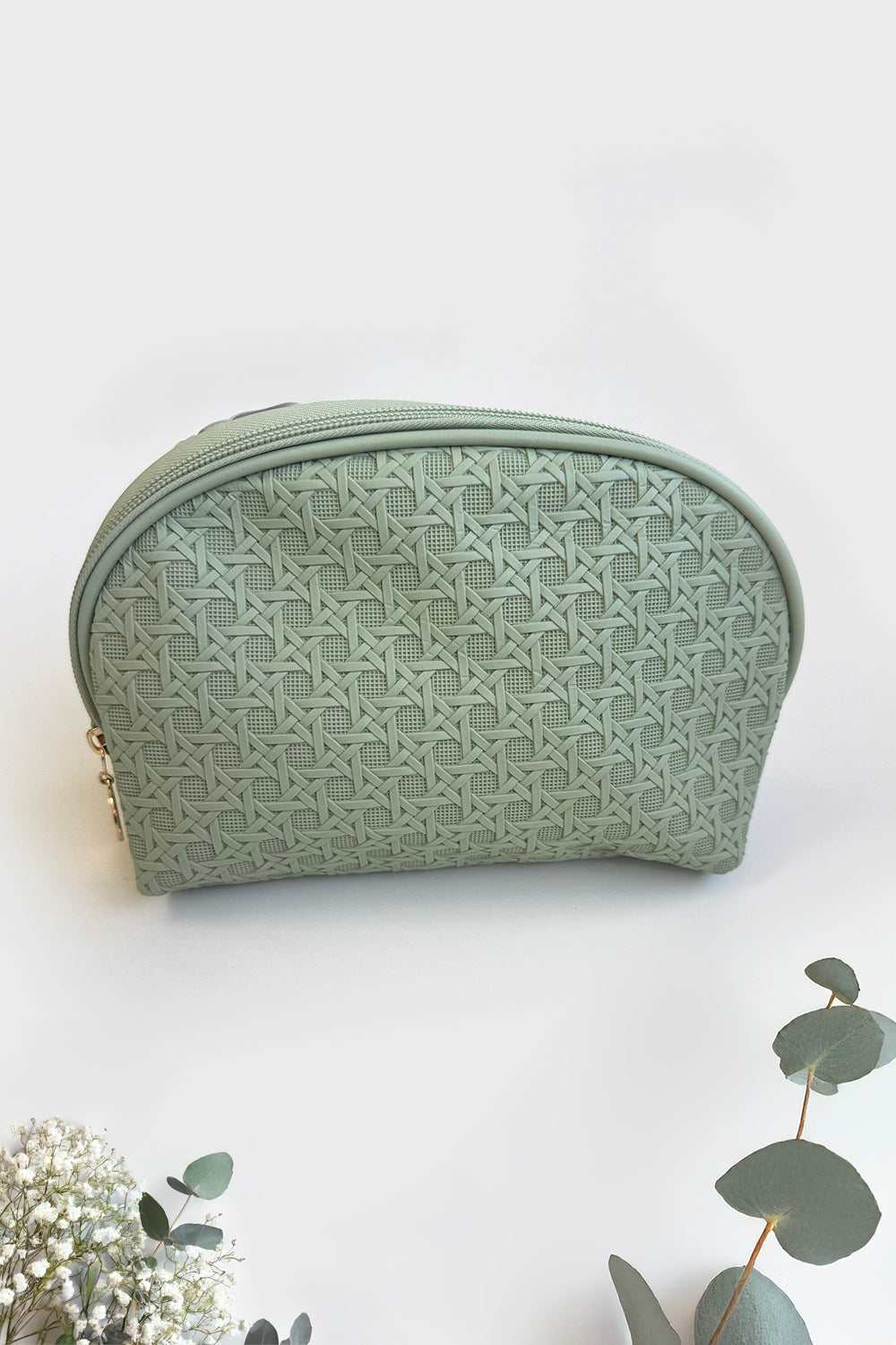 Tranquility Cosmetic Case - Sage Weave