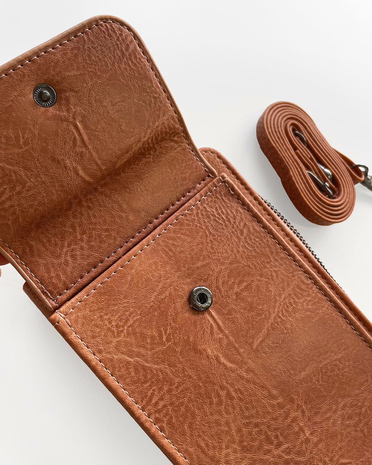 Phone Holder Purse - Brown