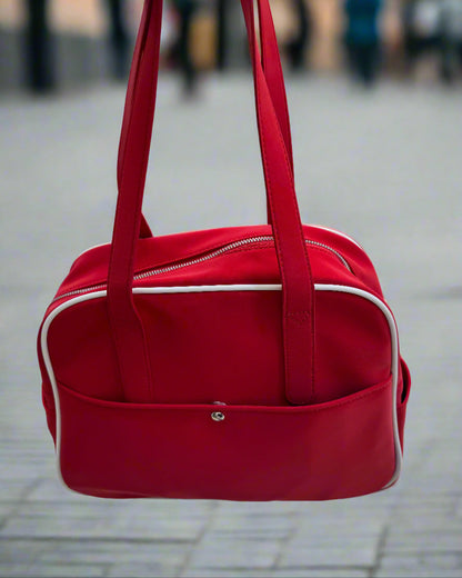 Daisy Retro Bowling Bag - Red