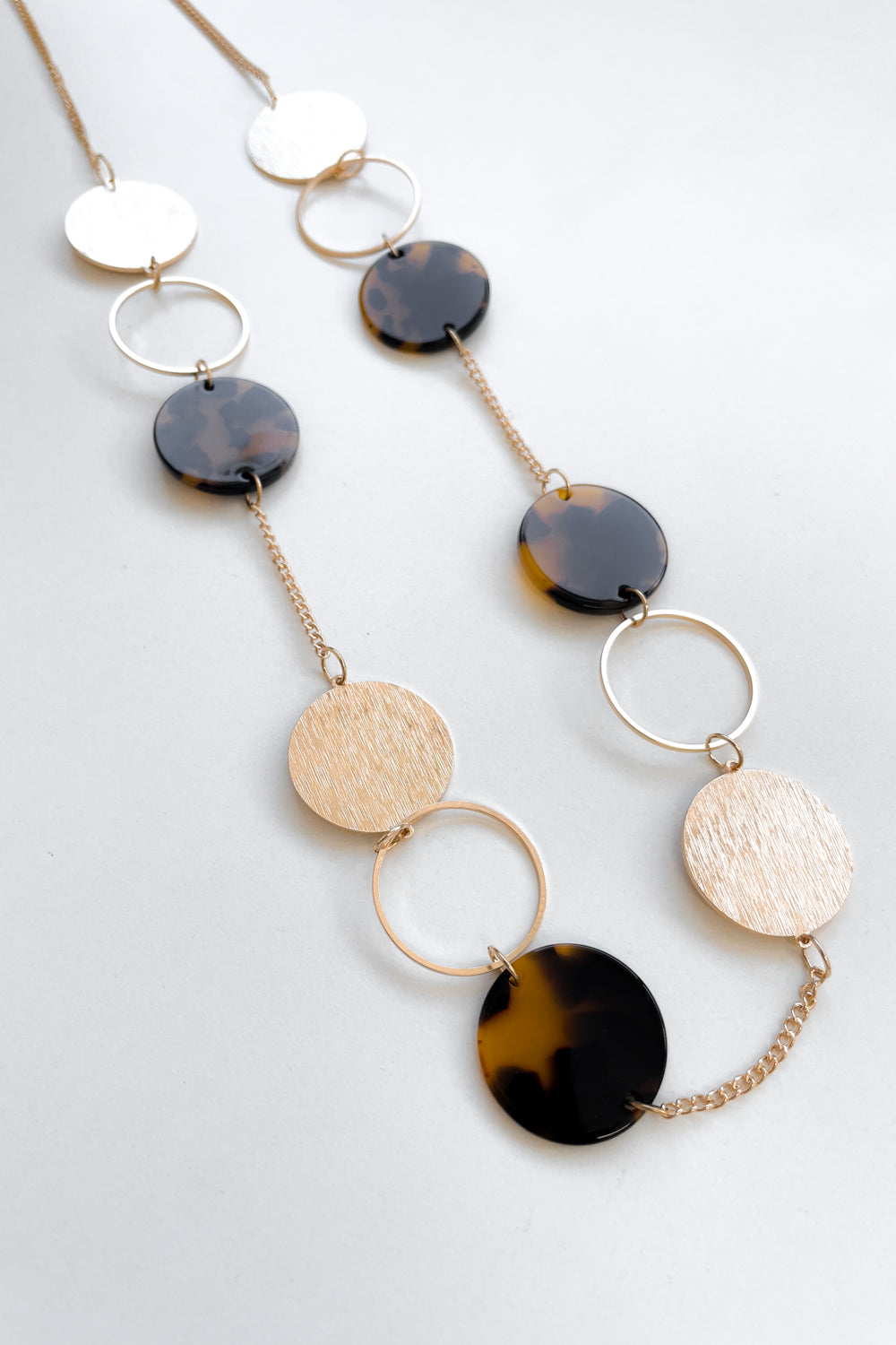 Giselle Necklace - Gold/Tortoiseshell