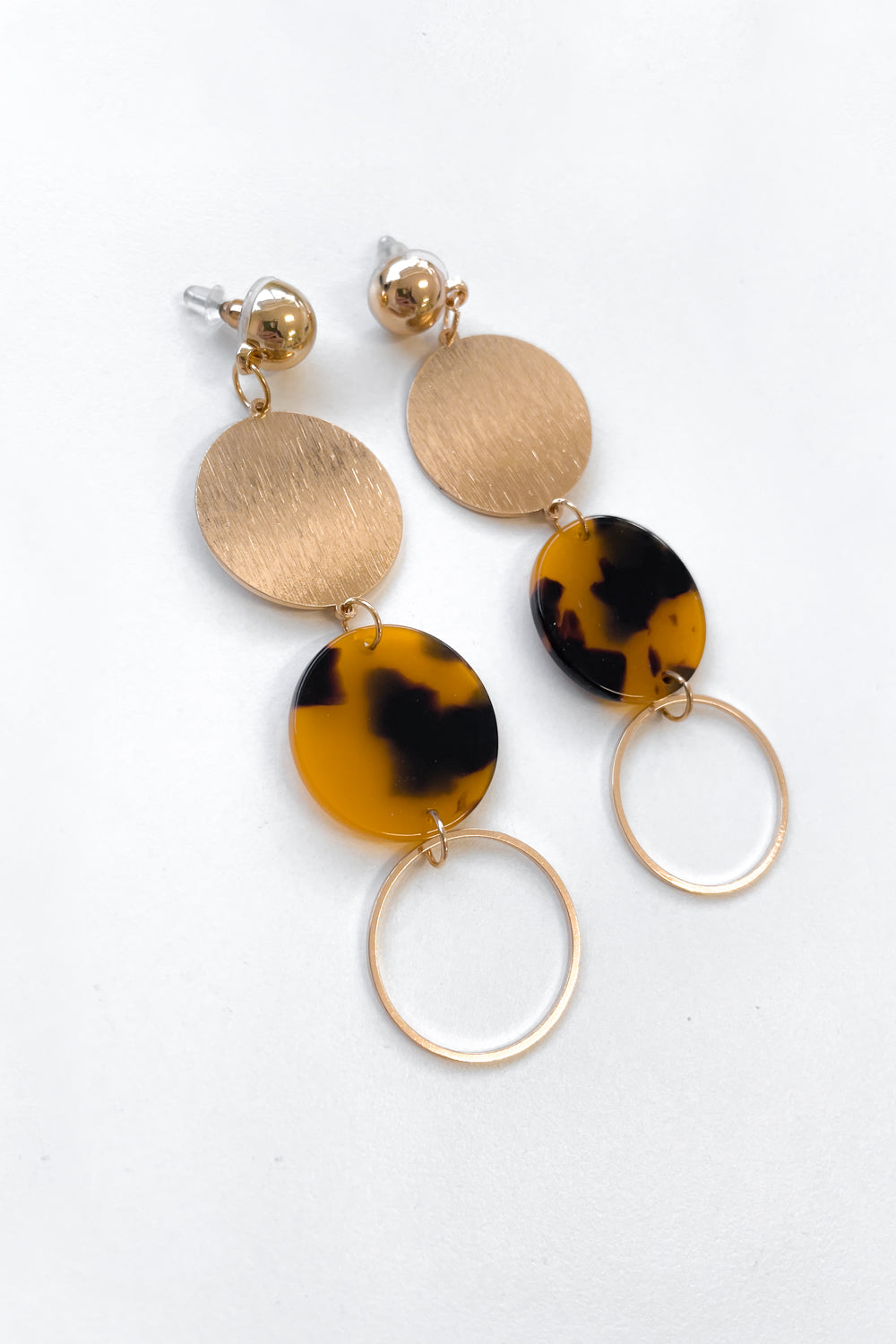 Giselle Necklace & Earring Set - Gold/Tortoiseshell