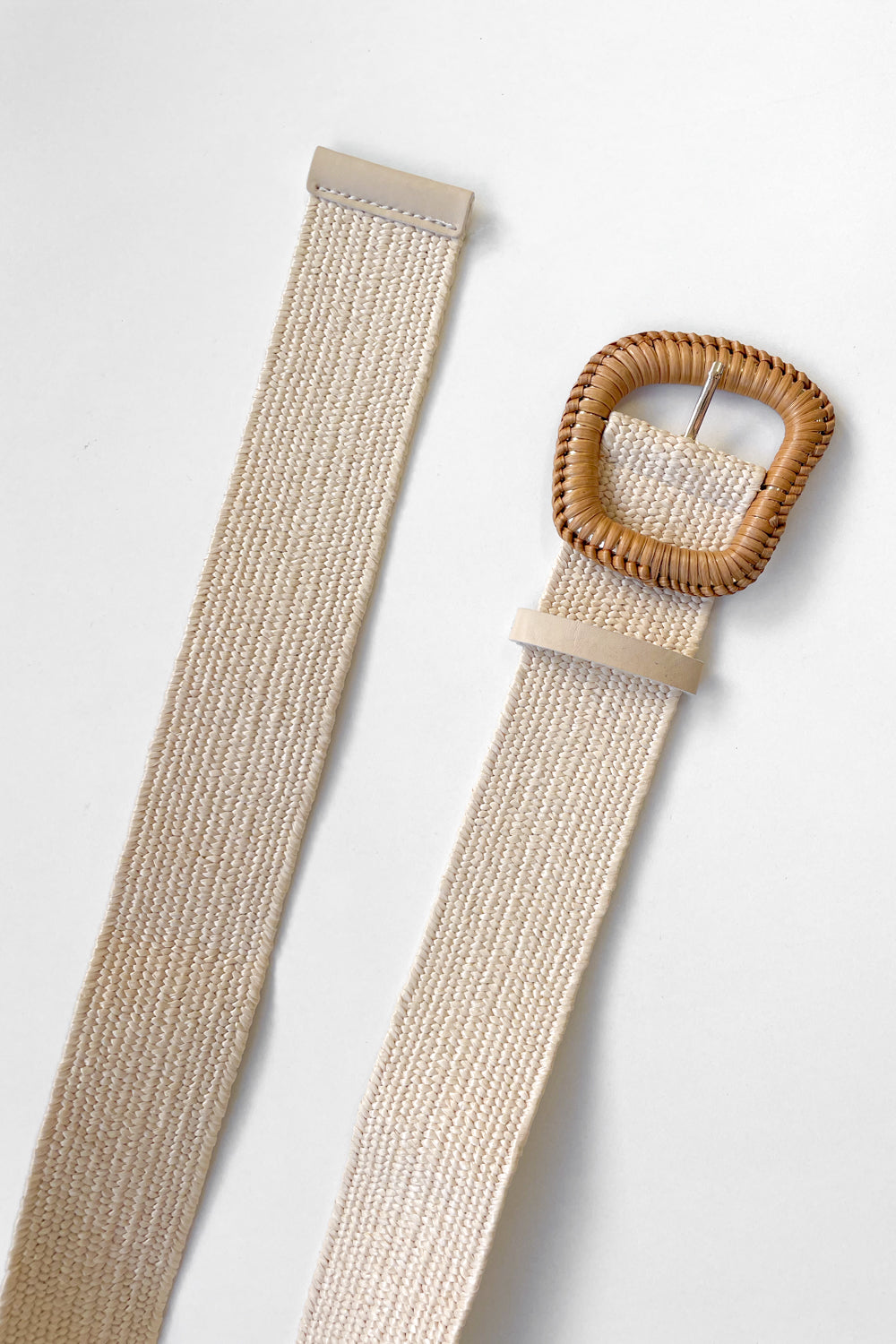 Cove Raffia Belt - Sand