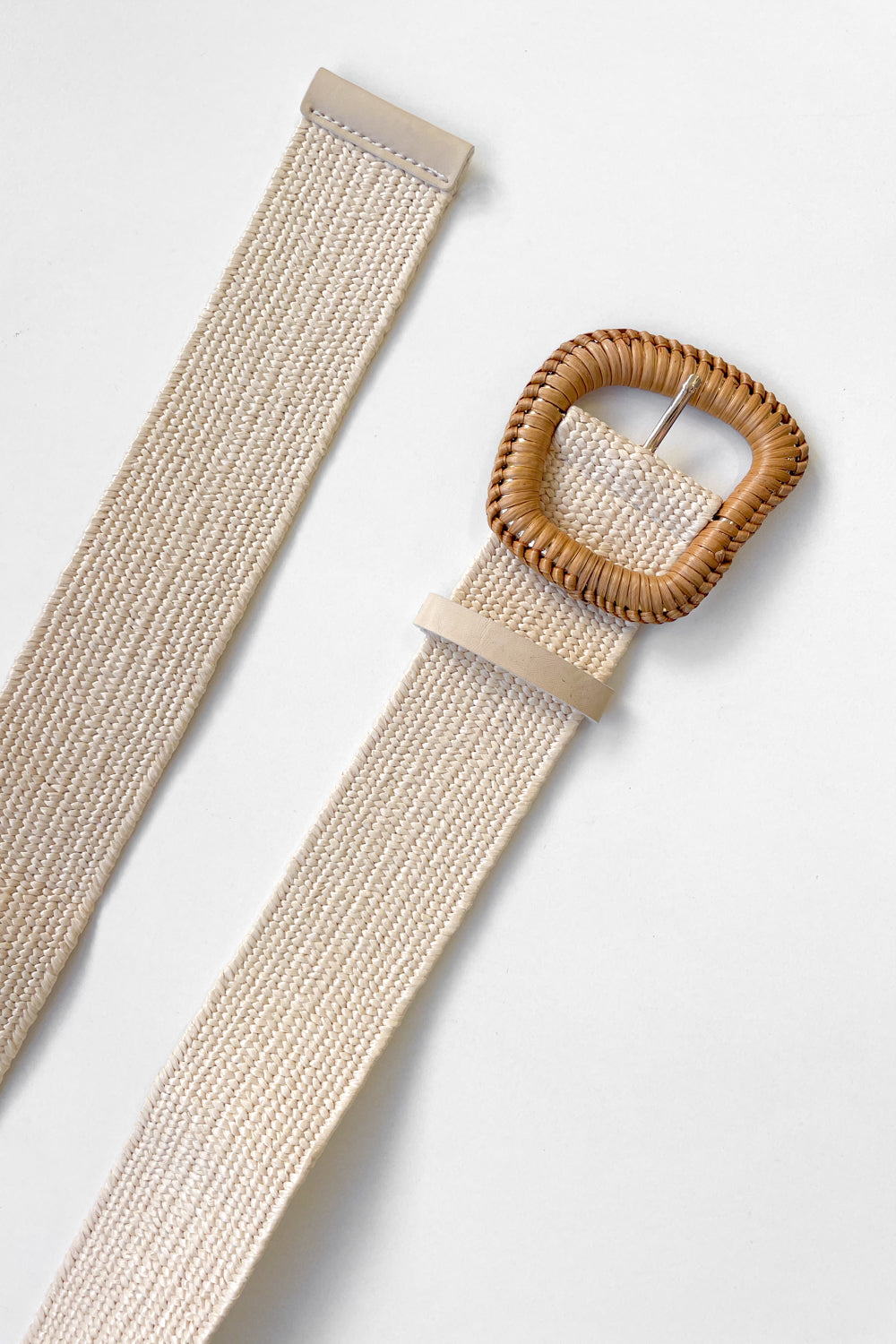 Cove Raffia Belt - Sand