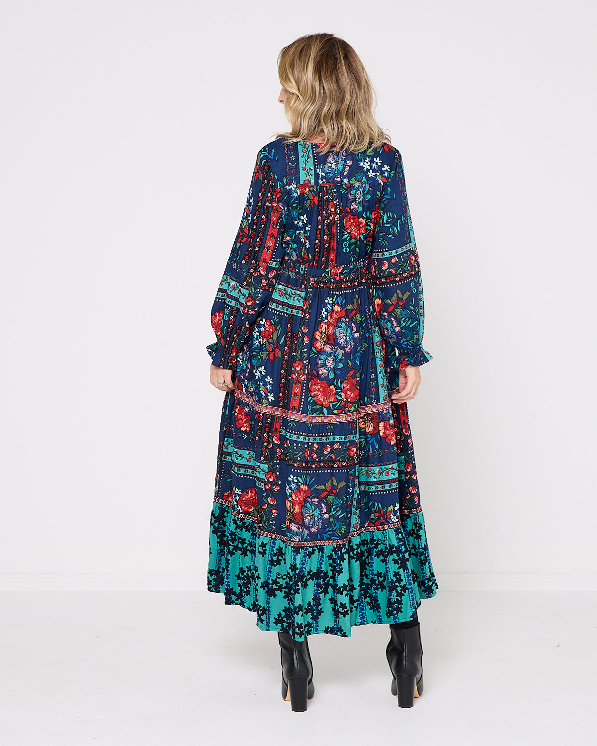 Ivanova Maxi Dress - Navy Floral