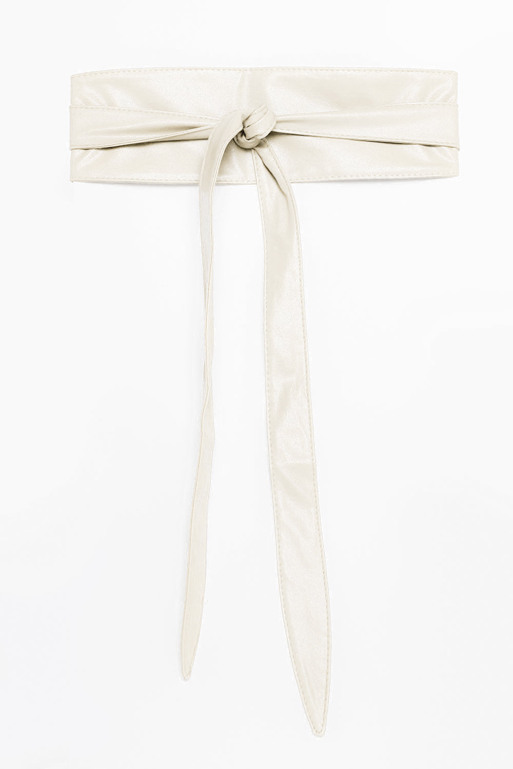 Wrap and Tie Belt - Ivory